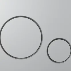 Wc Suspendu|GoodHome Plaque de déclenchement WC double touche chrome mat