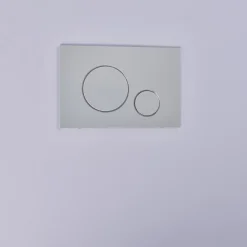 Wc Suspendu|GoodHome Plaque de déclenchement WC double touche chrome mat