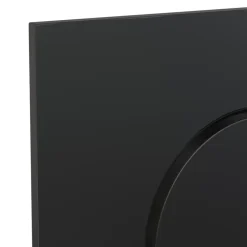 Wc Suspendu|GoodHome Plaque de déclenchement WC double touche noir mat