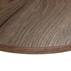 KOLM Plateau laminé chêne chocolat rond, diamètre 90 cm, pour bureau, table, table basse