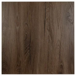 KOLM Plateau laminé chêne chocolat 68 x 68 cm pour bureau, table, table basse
