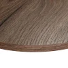 KOLM Plateau laminé chêne chocolat rond, diamètre 68 cm, pour bureau, table, table basse