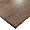 KOLM Plateau laminé chêne chocolat 138 x 68 cm pour bureau, table, table basse