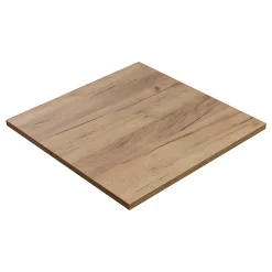 KOLM Plateau laminé chêne craft 90 x 90 cm pour bureau, table, table basse