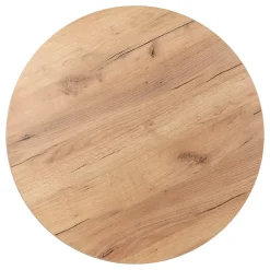 Plan De Travail Buanderie|KOLM Plateau laminé chêne craft rond, diamètre 68 cm, pour bureau, table, table basse