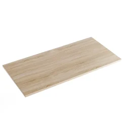 Plan De Travail Buanderie|KOLM Plateau laminé chêne sonoma 160 x 80 cm pour bureau, table, table basse