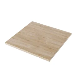 Plan De Travail Buanderie|KOLM Plateau laminé chêne sonoma 68 x 68 cm pour bureau, table, table basse