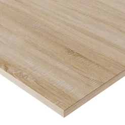 KOLM Plateau laminé chêne sonoma 120 x 80 cm pour bureau, table, table basse