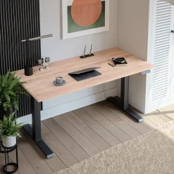 KOLM Plateau laminé chêne sonoma 120 x 80 cm pour bureau, table, table basse