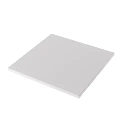 KOLM Plateau laminé gris 90 x 90 cm pour bureau, table, table basse