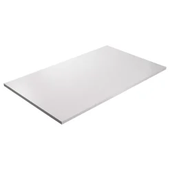 KOLM Plateau laminé gris 138 x 68 cm pour bureau, table, table basse