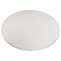 KOLM Plateau laminé gris rond, diamètre 68 cm, pour bureau, table, table basse