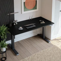 Plan De Travail Buanderie|KOLM Plateau laminé noir 160 x 80 cm pour bureau, table, table basse