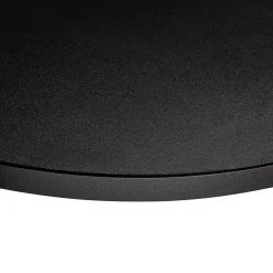 Plan De Travail Buanderie|KOLM Plateau laminé noir rond, diamètre 68 cm, pour bureau, table, table basse