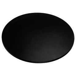 KOLM Plateau laminé noir rond, diamètre 90 cm, pour bureau, table, table basse