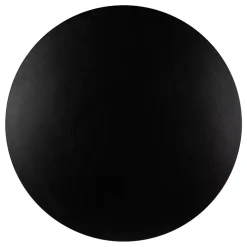 Plan De Travail Buanderie|KOLM Plateau laminé noir rond, diamètre 50 cm, pour bureau, table, table basse