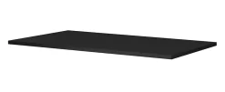 3xE Living Plateau pour armoire de salle de bain, couleur: Noir, dimensions: 100 x 45 x 1,6 cm