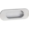 Estamp Poignée cuvette ovale encastrée nickel brossé, réf. 3922/002 - encastrement 102x26x11 mm