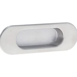 Estamp Poignée cuvette ovale encastrée nickel brossé, réf. 3922/002 - encastrement 102x26x11 mm