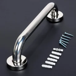Barre D'Appui|Kibath Poignée de sécurité antidérapante de 50 cm en acier inoxydable avec finition chromée brillante