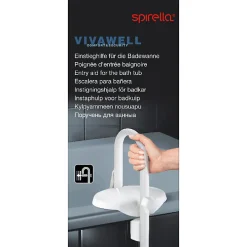 Spirella Poignée d'entrée pour le bain Acier Inox Blanc