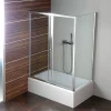 Pare-Baignoire|Polysan Deep Paroi latérale pour baignoire - 750x1650mm, Verre transparent (MD3116)