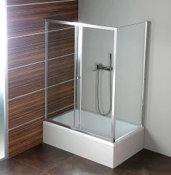 Pare-Baignoire|Polysan Deep Paroi latérale pour baignoire - 750x1650mm, Verre transparent (MD3116)