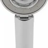 Deko Pomme de douche double face Douche Head économie d'eau ronde ABS Chrome Booster Douche haute pression Handheld douche à main