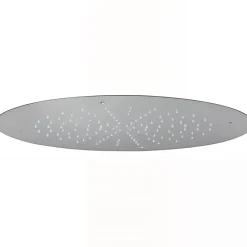 Pommeau De Douche, Flexible Et Barre De Douche|Sanindusa Pomme de douche haute à encastrer ronde inox diamètre 50cm sorties d'eau en silicone anti-calcaire Square chromé