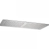 Pommeau De Douche, Flexible Et Barre De Douche|Sanindusa Pomme de douche haute à encastrer rectangulaire inox 78x38cm sorties d'eau en silicone anti-calcaire King chromé