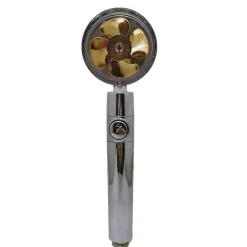 Pommeau De Douche, Flexible Et Barre De Douche|Deko Pommeau de douche à économie d'eau, douchette à main avec filtre à visser, pommeau de douche avec flexible (or)