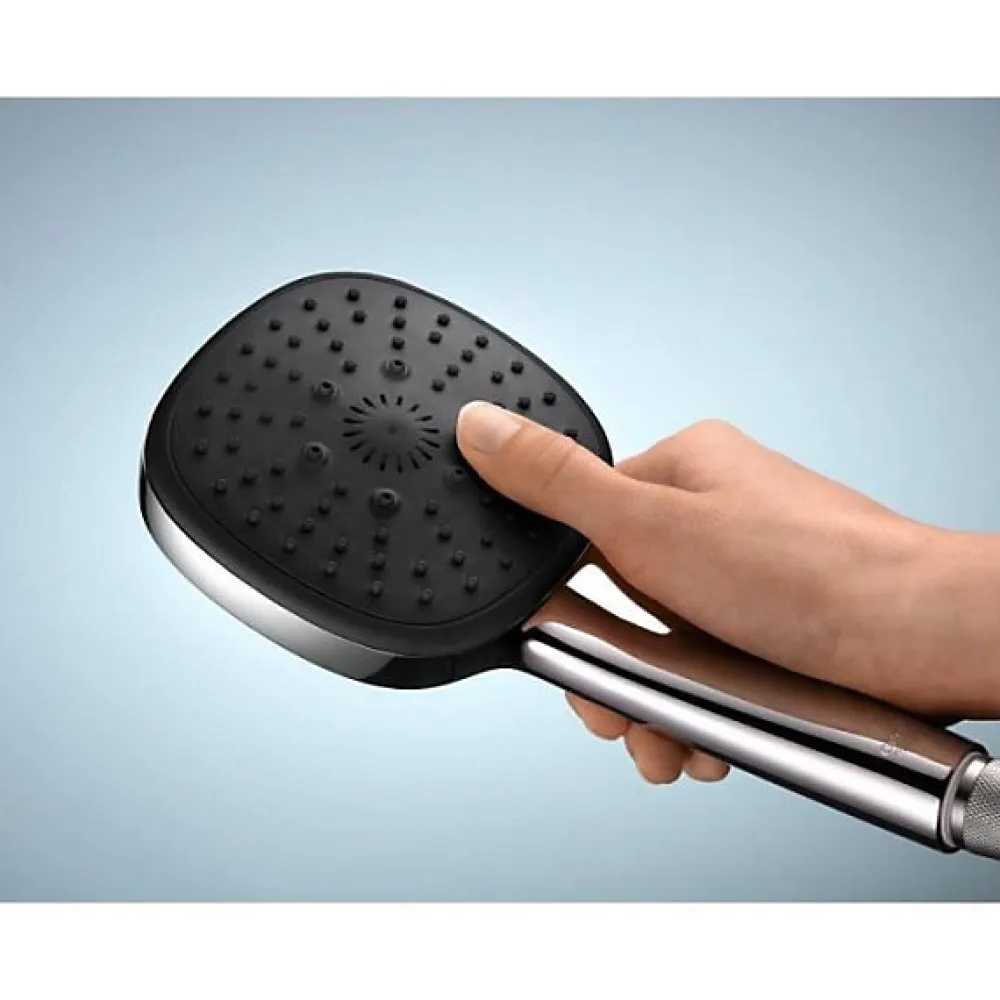 Grohe Pommeau de douche - Vitalio Comfort 110 26092001 - 3 jets Pluie/Stimulant/Massage - Sélection facile -Economie d'eau -C