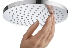Pommeau De Douche, Flexible Et Barre De Douche|Hansgrohe Pommeau de douche 1 jet rond, chrome, Vernis Shape