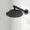 Pommeau De Douche, Flexible Et Barre De Douche|GoodHome Pommeau de douche 1 jet rond, noir, Cavally