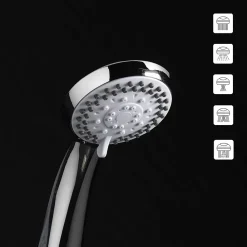 Douceur D'Intérieur Pommeau de douche 5 jets - Chromé