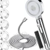 Pommeau De Douche, Flexible Et Barre De Douche|Vendos85 Pommeau de douche argenté 6 modes haute pression