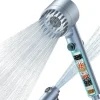 Vendos85 Pommeau de douche bleu haute pression 4 modes