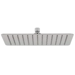 Colonne De Douche Mécanique|Kibath Pommeau de douche carré 30x30 cm, finition chrome poli, en laiton