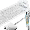 Pommeau De Douche, Flexible Et Barre De Douche|Vendos85 Pommeau de douche chromé 6+1 jets avec filtre 20 étapes