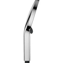 Deko Pommeau de douche économiseur d'eau,, arrêt d'eau et filtre, chrome (argent - noir)
