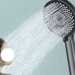 Deko Pommeau de douche domestique, pommeau de douche à main, pommeau de douche, gris pistolet