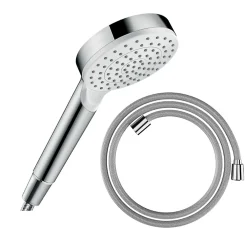 Pommeau De Douche, Flexible Et Barre De Douche|Hansgrohe Pommeau de douche Crometta + Flexible Designflex 160 cm chromé
