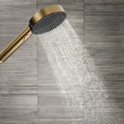 Hansgrohe Pommeau de douche Pulsify Select S 105 EcoSmart 3jets bronze brossé