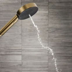 Hansgrohe Pommeau de douche Pulsify Select S 105 EcoSmart 3jets bronze brossé