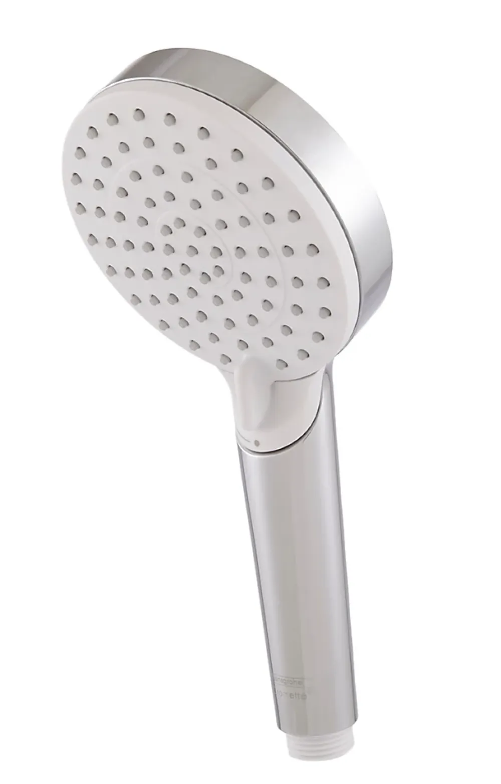 Hansgrohe Pommeau de douche Crometta 2 jets coloris blanc et chrome en plastique ABS et polypropylène