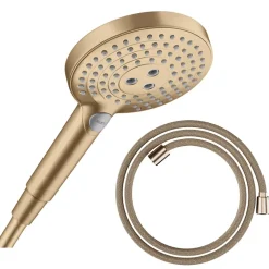 Pommeau De Douche, Flexible Et Barre De Douche|Hansgrohe Pommeau de douche Raindance Select S EcoSmart 120 3 jets + flexible Designflex 125 cm bronze brossé