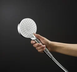 Pommeau De Douche, Flexible Et Barre De Douche|Hansgrohe Pommeau de douche Crometta 2 jets coloris blanc en plastique ABS et polypropylène