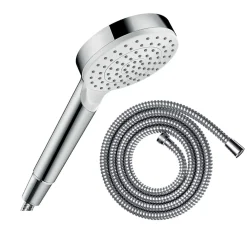 Hansgrohe Pommeau de douche Crometta + Flexible Metaflex 160 cm chromé