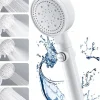 Pommeau De Douche, Flexible Et Barre De Douche|Deko Pommeau de douche haute pression, économie d'eau, 5 jets, idéal pour le bain et le spa, anticalcaire, haute pression (blanc)