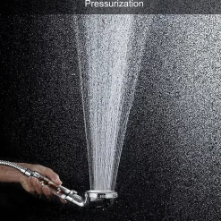 Pommeau De Douche, Flexible Et Barre De Douche|Deko Pommeau de douche haute pression à 3 modes avec interrupteur marche/arrêt et bouton d'arrêt